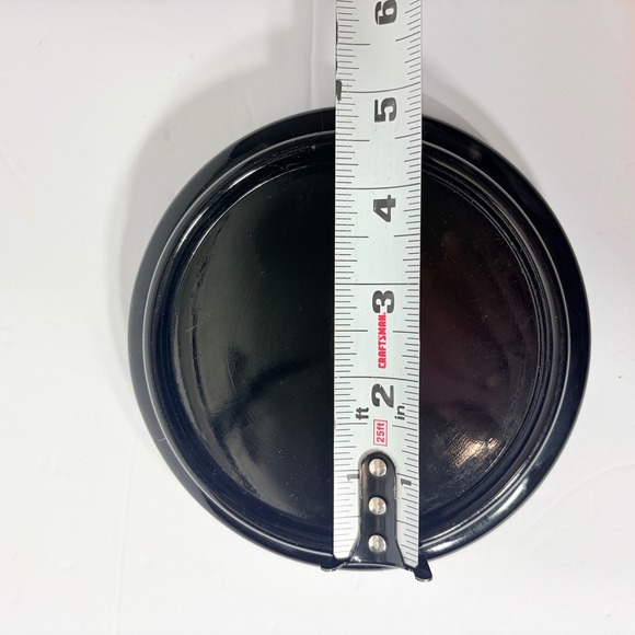 Art Deco Black Amethyst Glass Chinese Style Display Stand Base for a Vase - Picture 3 of 14